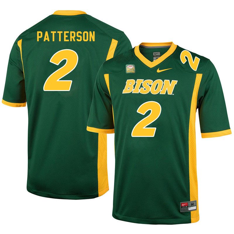 Men #2 Quincy Patterson North Dakota State Bison College Football Jerseys Sale-Green - Click Image to Close